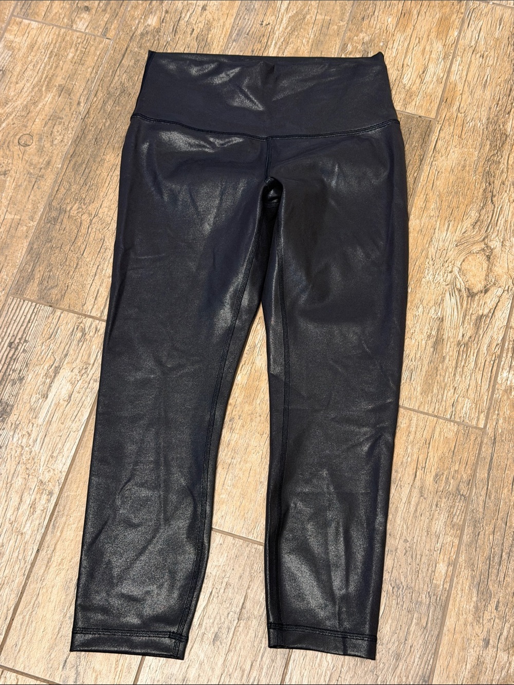 Lululemon Wunder Train Foil High-Rise Crop Leggings size 8
